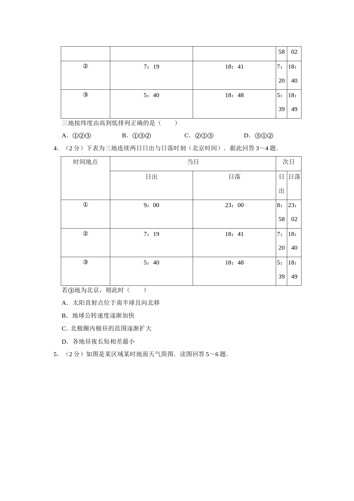 2011年江苏省高考地理试卷   _第2页