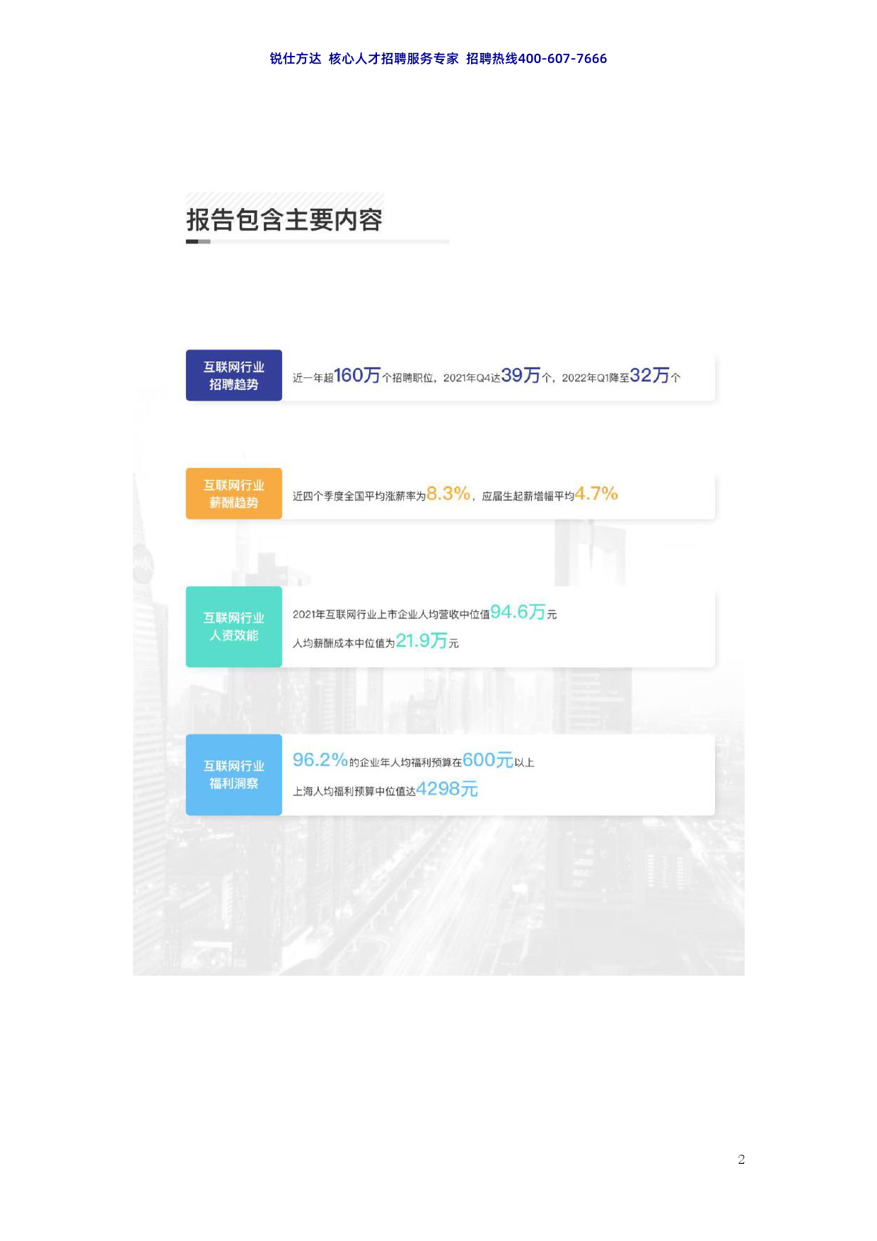 2022年互联行业薪酬趋势报告（上半年）_第2页