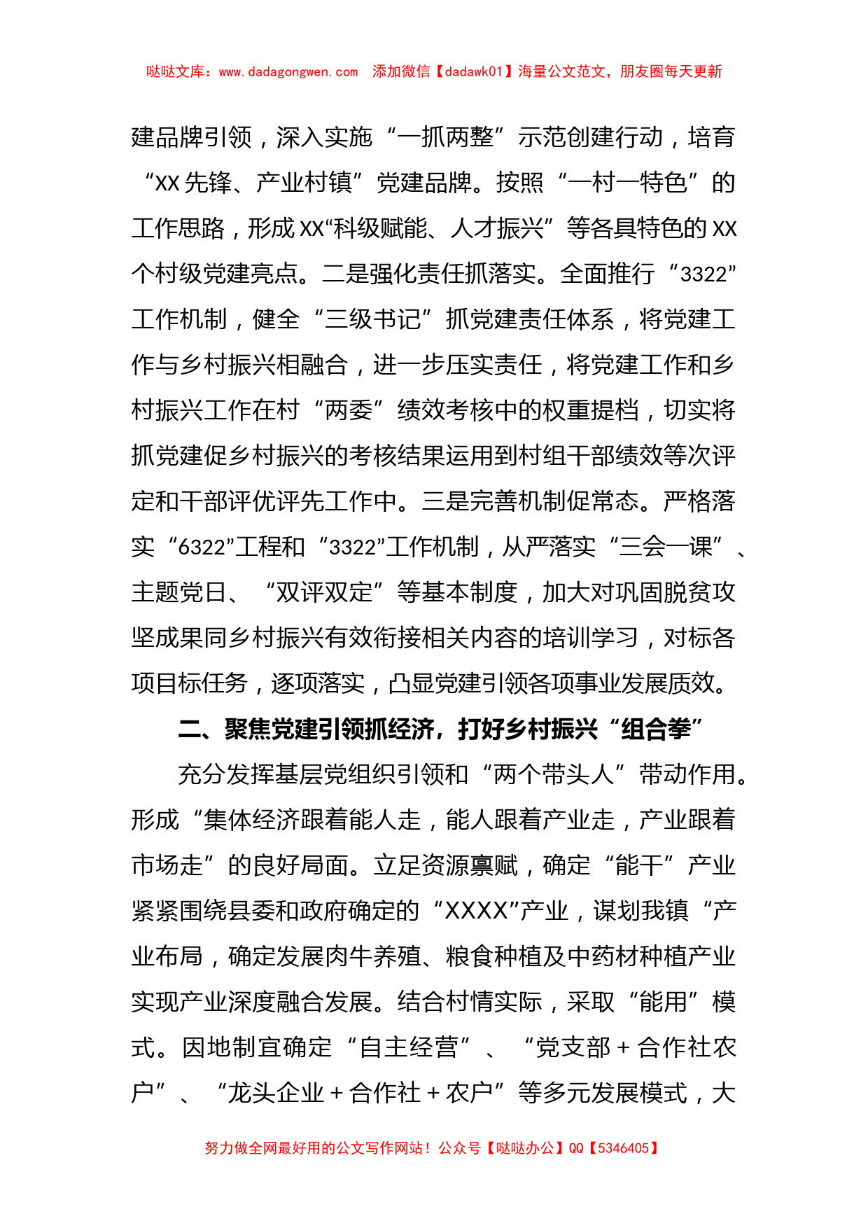 立足优势发展特色产业，党建引领建设XX_第2页