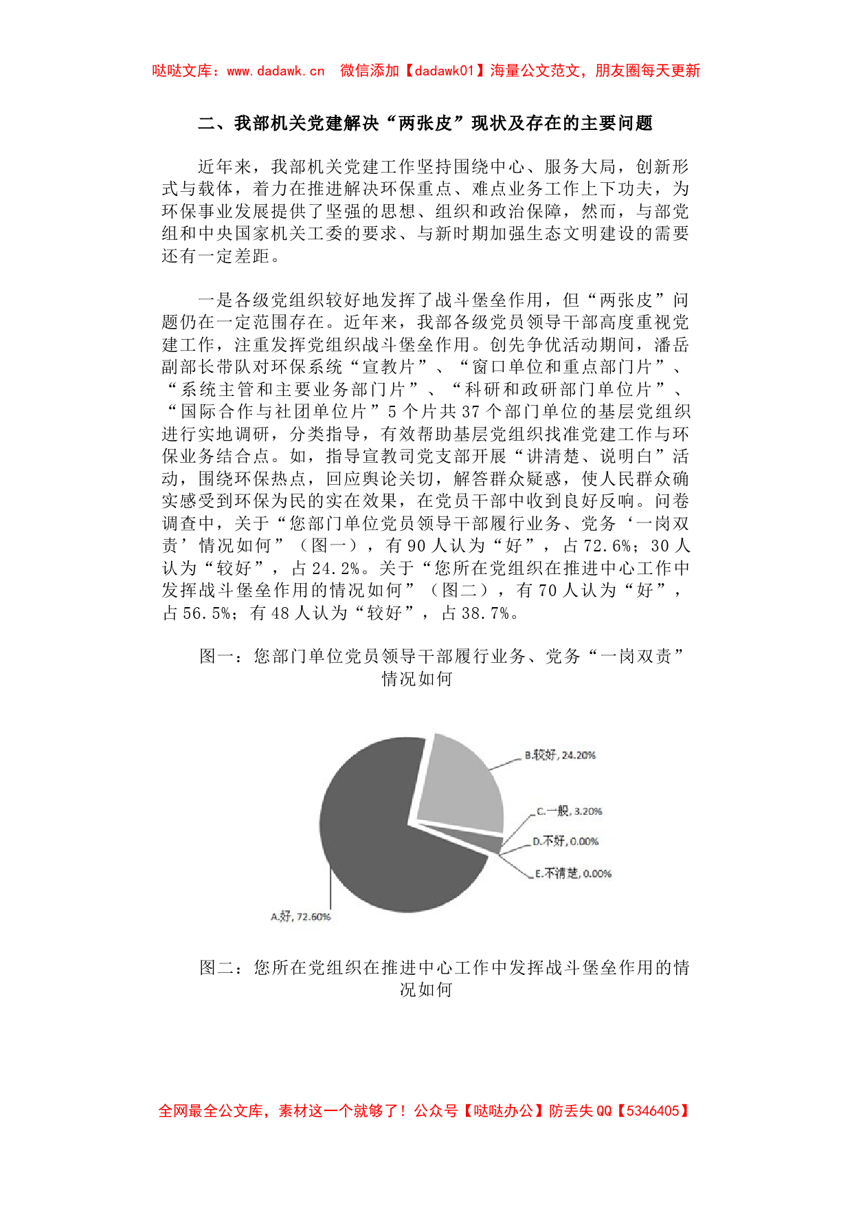 关于环保部机关党建工作解决“两张皮”问题的调查报告_第2页