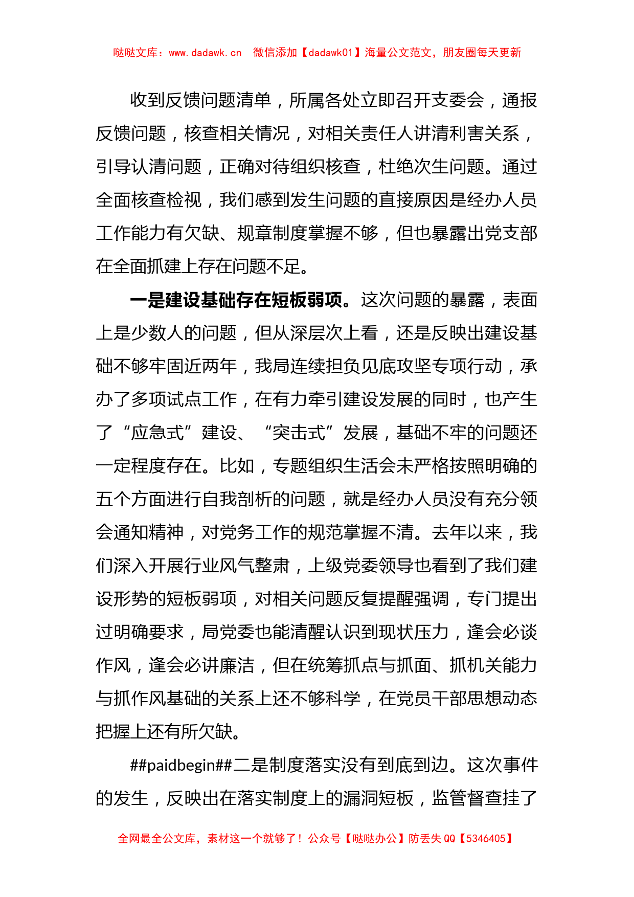 关于巡视反馈问题的检查总结_第2页