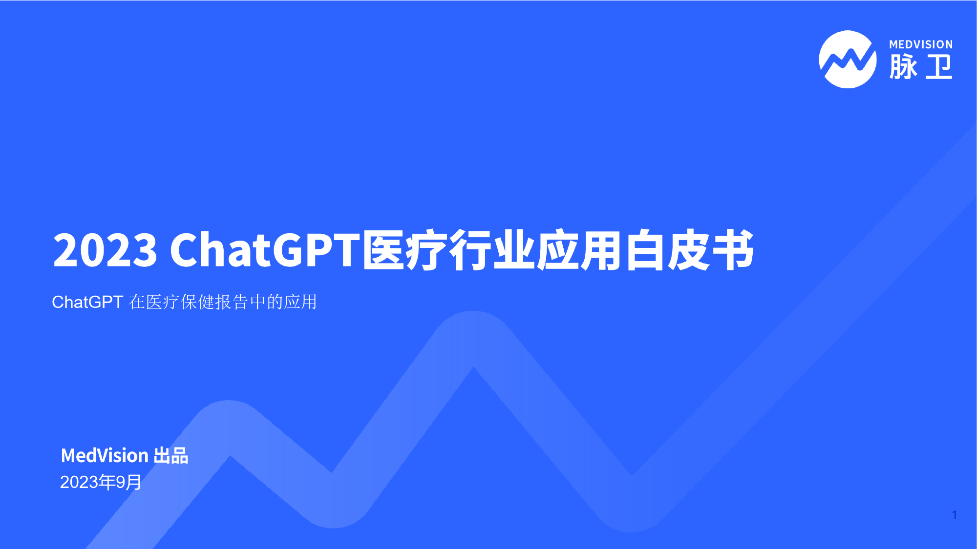 2023ChatGPT医疗行业应用白皮书_第1页