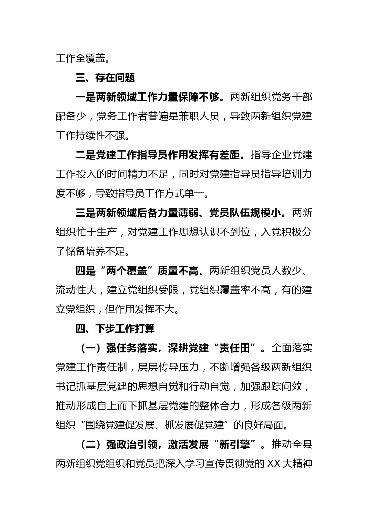 2023两新组织工委书记抓基层党建工作述职报告_第3页