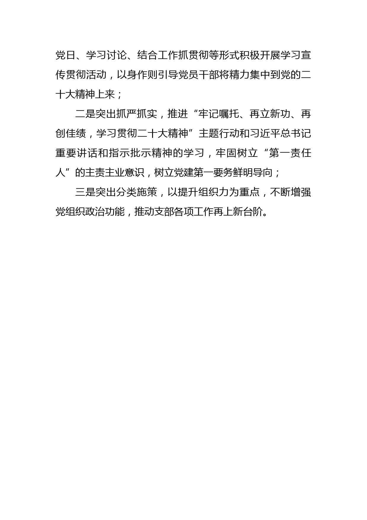 党支部书记2022年抓基层党建工作述职报告提纲（11篇）_第2页