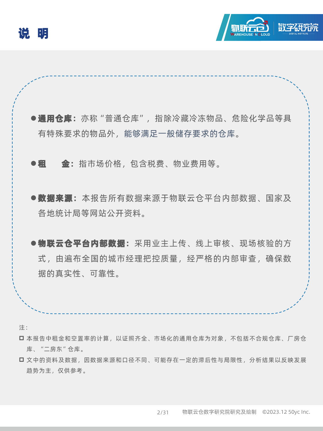 2023年11中国通用仓储市场动态报告_第2页