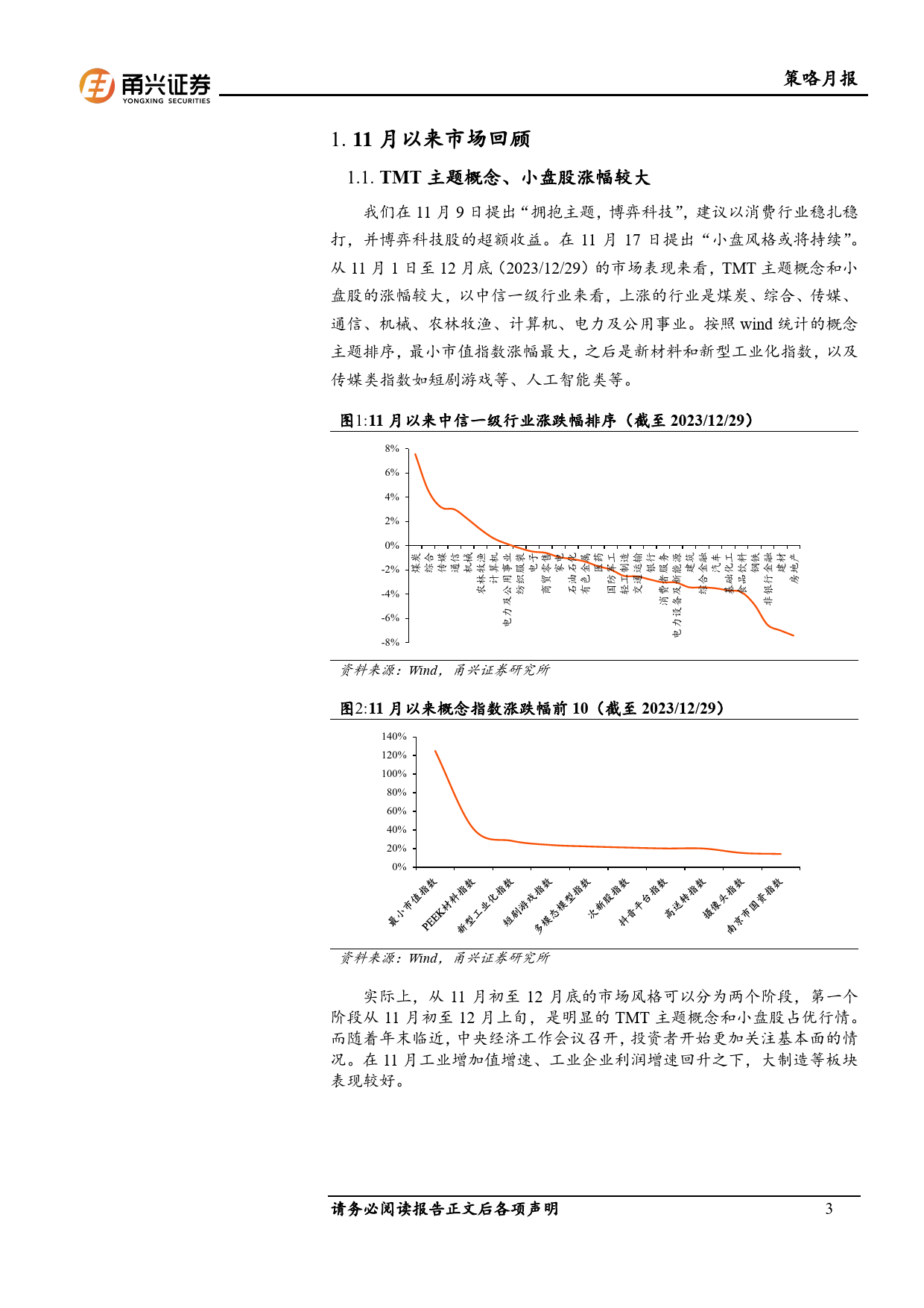 A股策略月报（12月）：回归基本面：寻找景气边际改善的板块-20240112-甬兴证券-12页_第3页