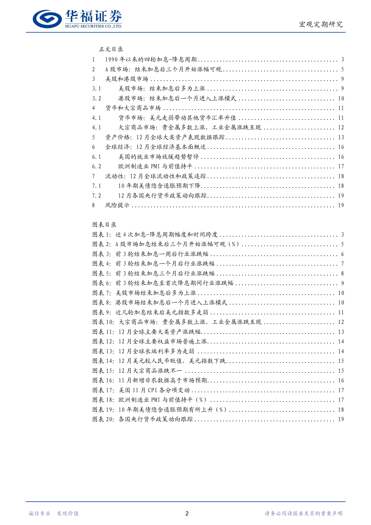 12月全球经济观察：近四次加息-降息周期中主要大类资产表现-20240104-华福证券-20页_第2页