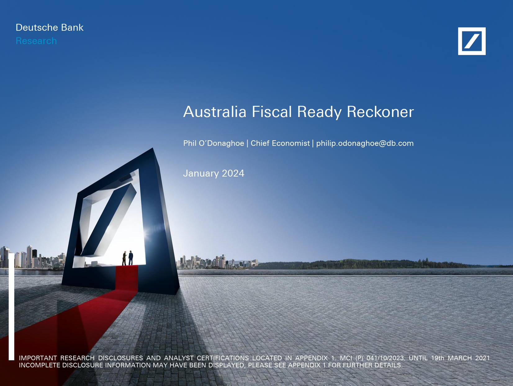 Deutsche Bank-Macro Notes Australia Fiscal Ready Reckoner-106235487_第1页