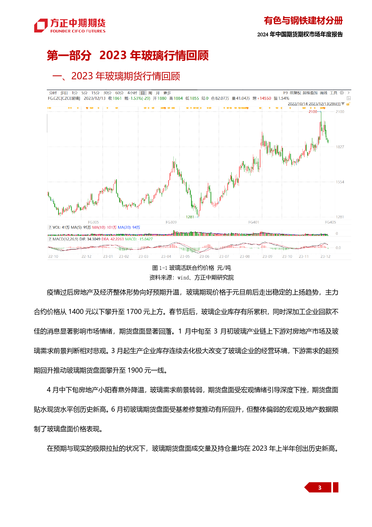 2023年行情回顾与2024年行情展望：玻璃：白日放歌须纵酒 无限风光在险峰-20240109-方正中期期货-32页_第3页