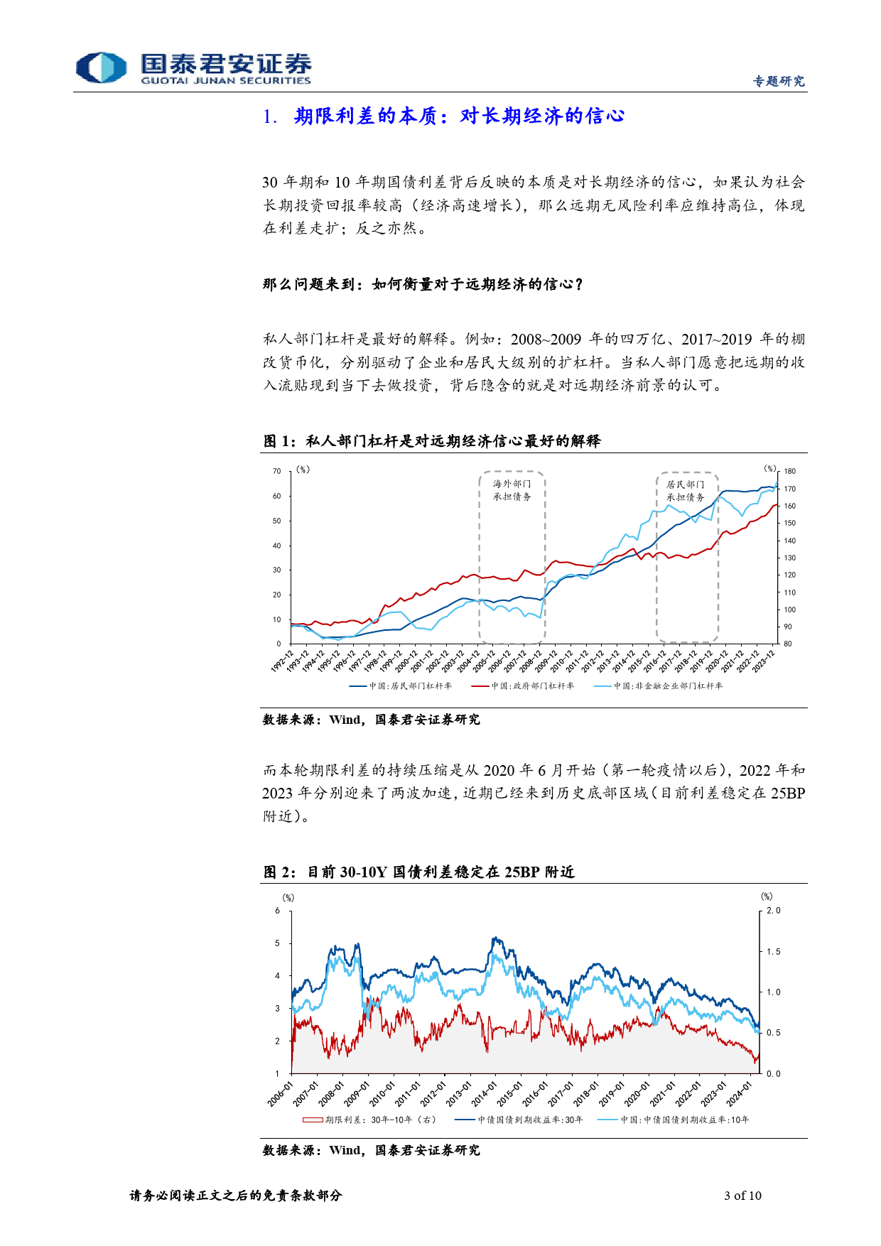 “去杠杆”终局推演系列一：30-10y国债利差反转的必要条件-240513-国泰君安-10页_第3页