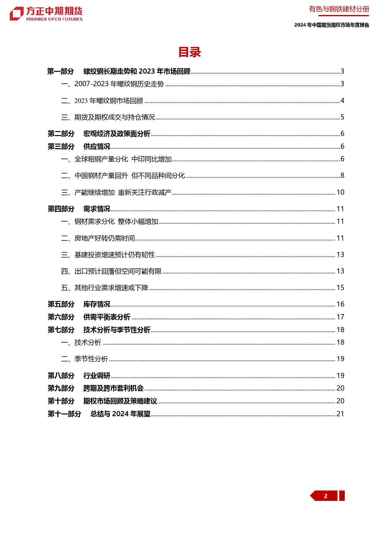 2023年行情回顾与2024年展望：螺纹钢：春意还微寒 静待暖阳来-20240109-方正中期期货-23页_第2页