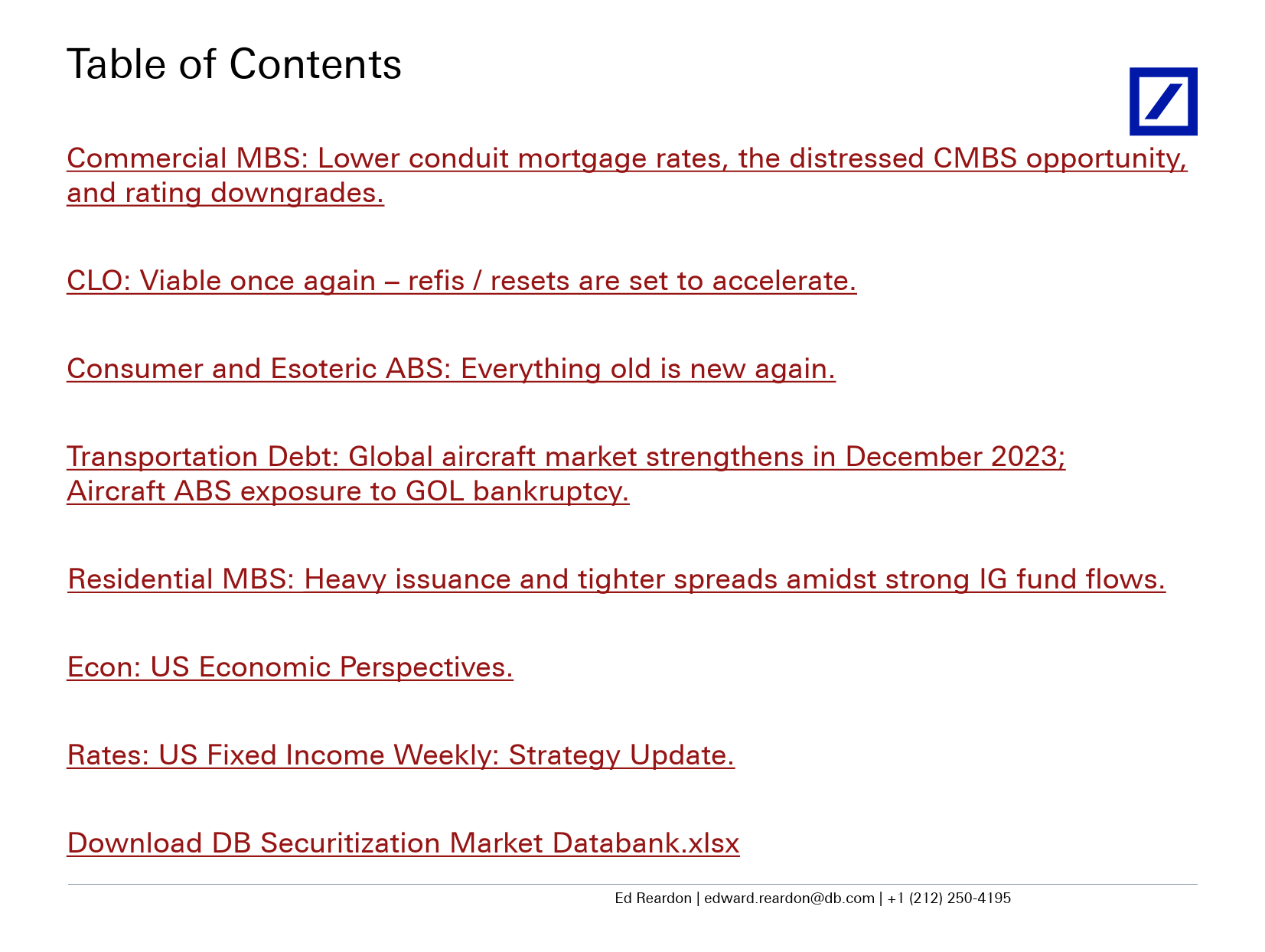 Deutsche Bank-The Outlook MBS and Securitized Products-106223592_第2页