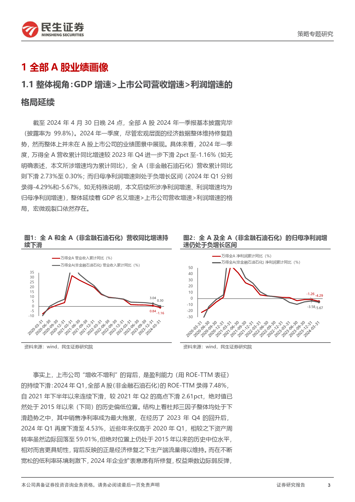 策略专题研究：结构新复苏，2024年Q1业绩深度解读-240504-民生证券-29页_第3页