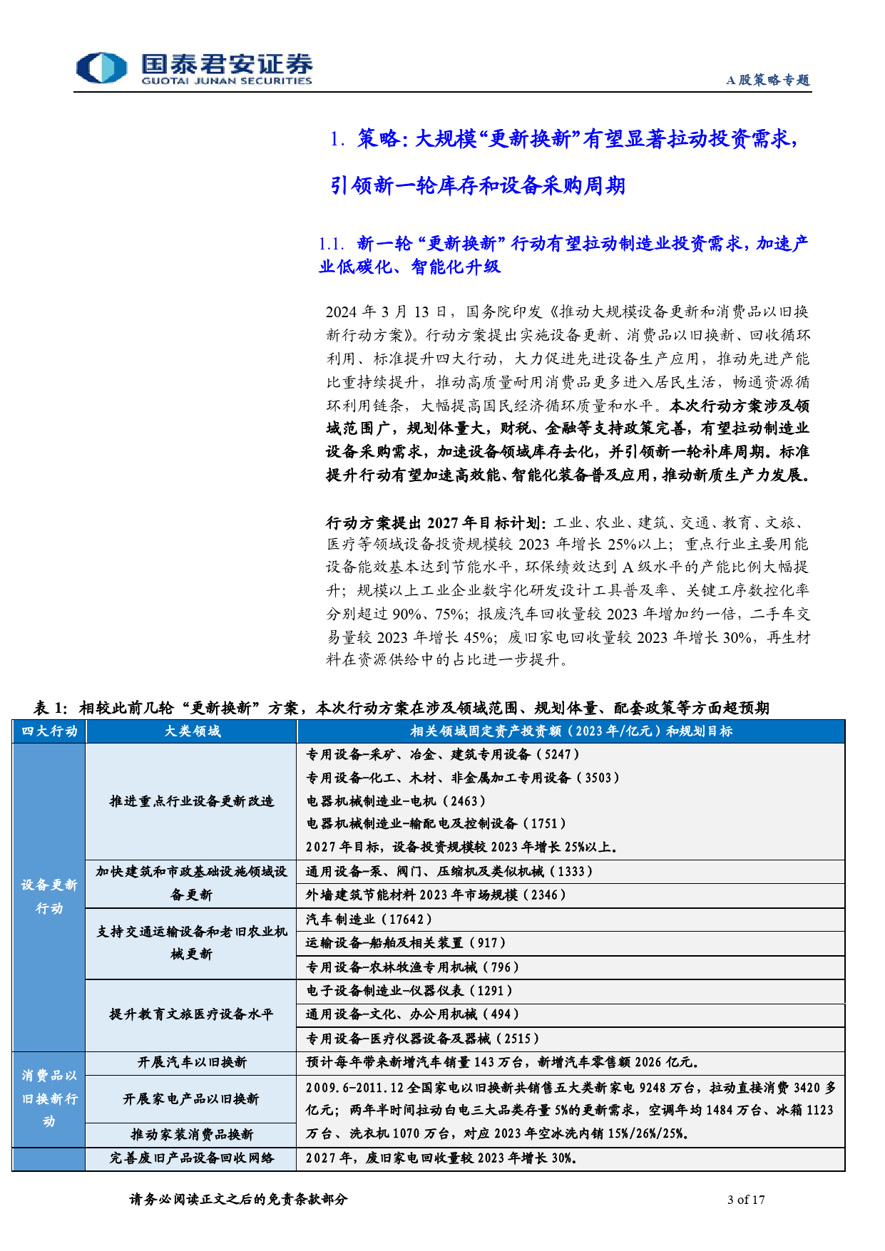 策略联合行业“更新换新”政策解读(一)：以旧换新打开消费品内需新空间-240324-国泰君安-17页_第3页