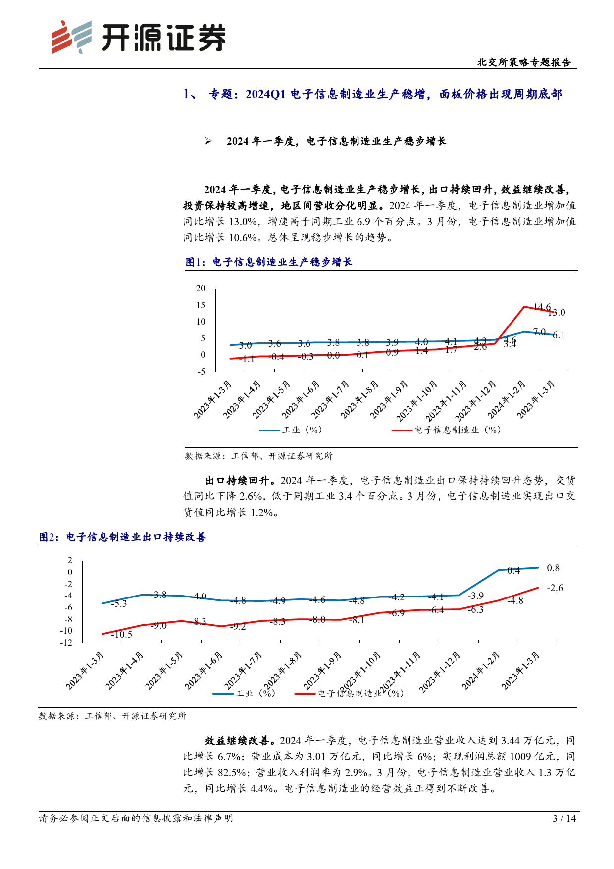 北交所科技新产业跟踪第十七期：面板价格显周期底部区域，北交所及后备军聚集产业链特色标的-240512-开源证券-14页_第3页