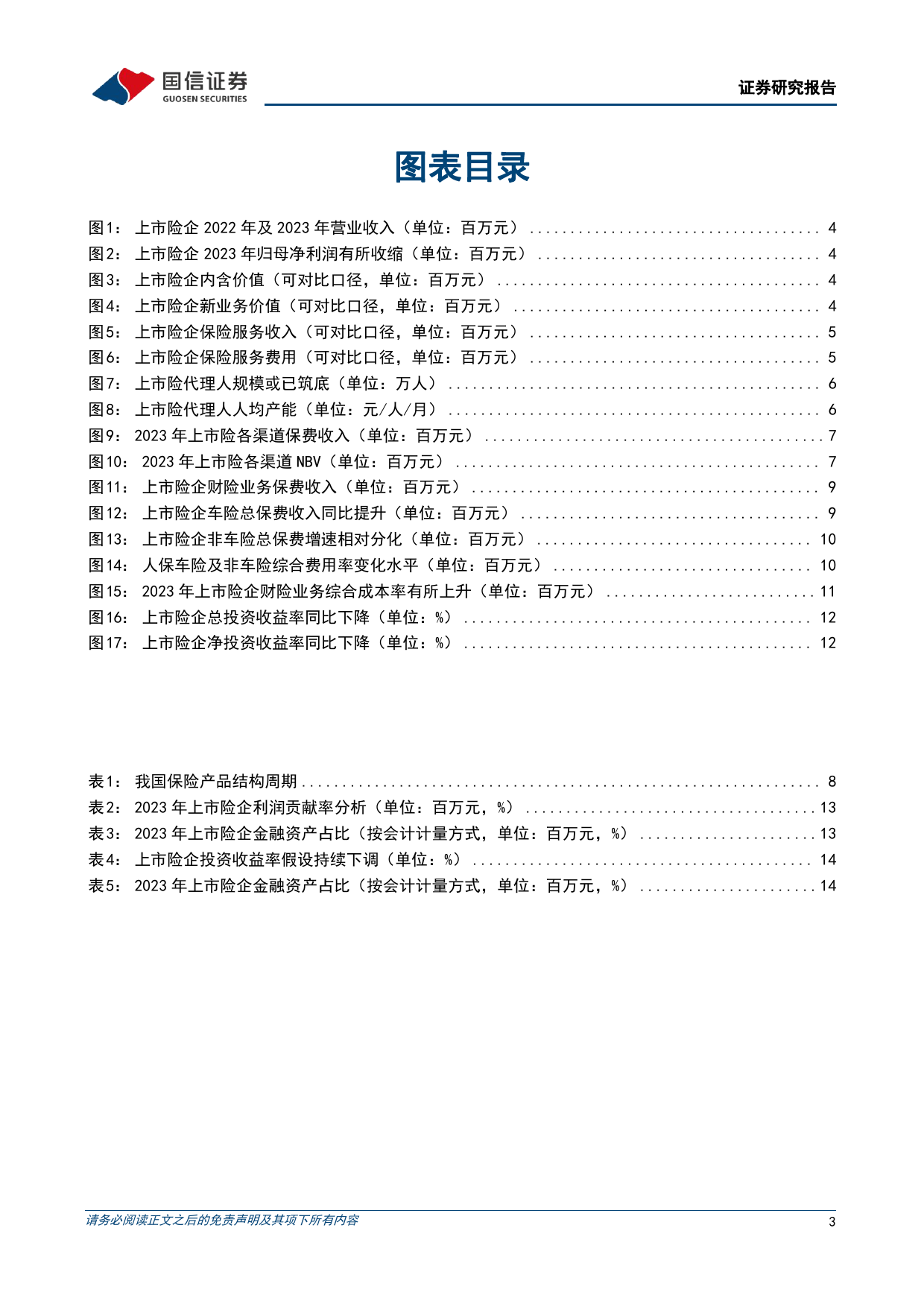 保险业2023年财报综述：负债改革延续，资产收益承压-240408-国信证券-17页_第3页