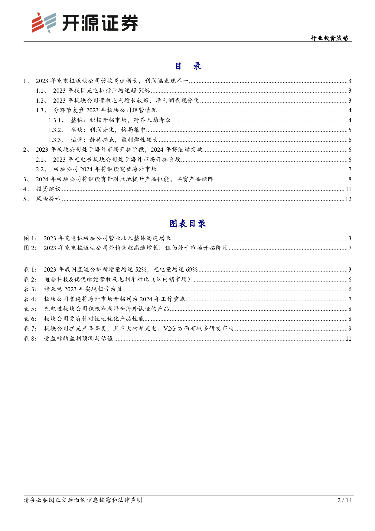 电力设备行业投资策略-充电桩板块2023年报总结：营收高速增长，2024年将继续突破海外市场-240513-开源证券-14页_第2页