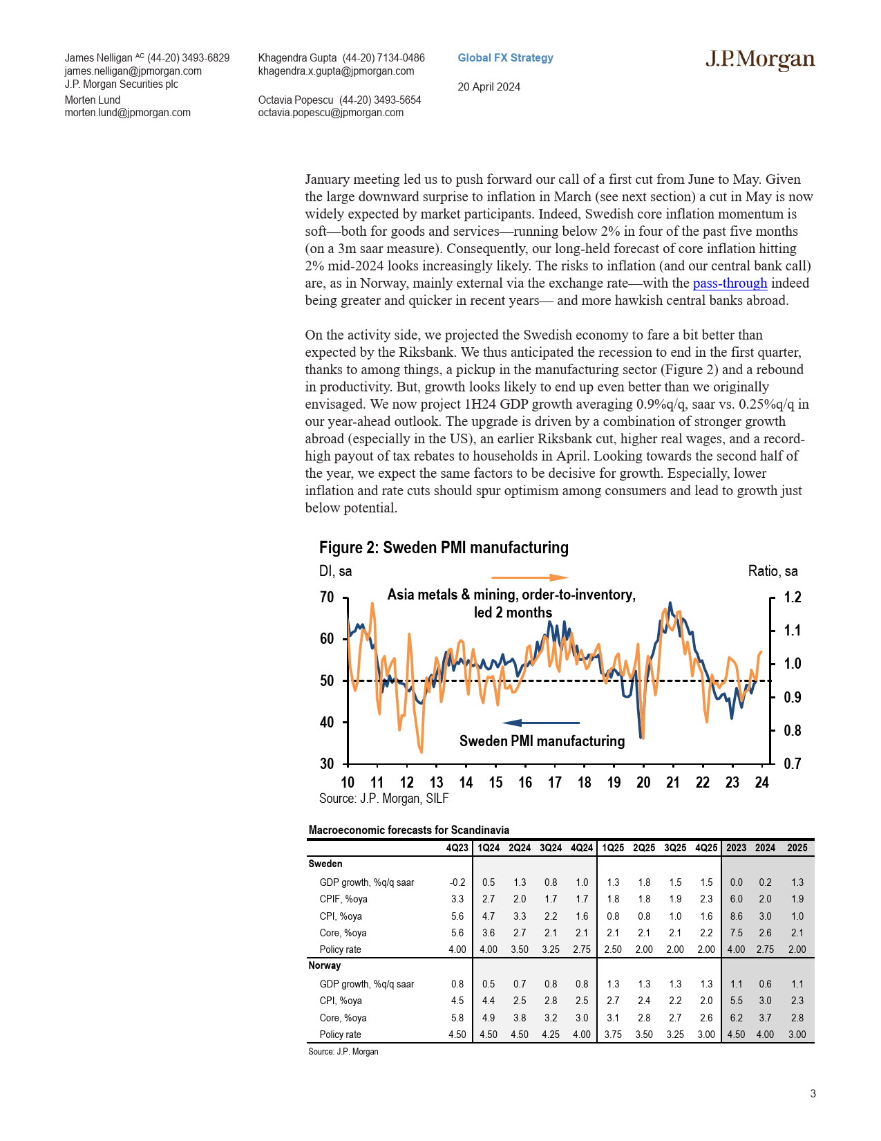 JPMorgan Econ  FI-Scandi Monthly Outside Influence-107709814_第3页