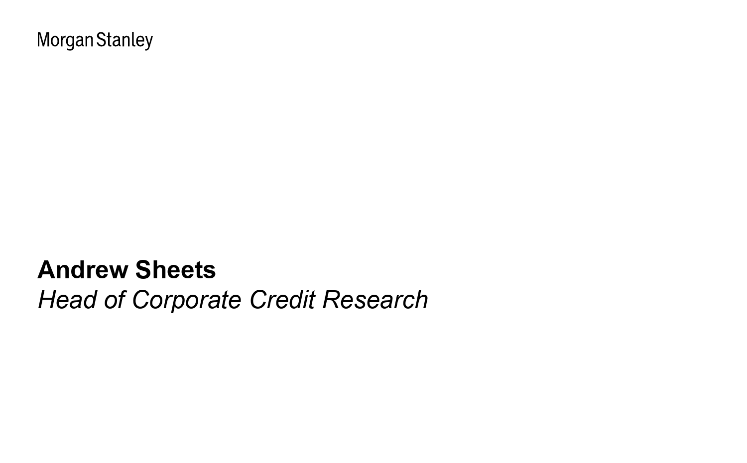 Morgan Stanley Fixed-Global Credit Strategy Global Credit Research Webcast Slide...-107015062_第2页