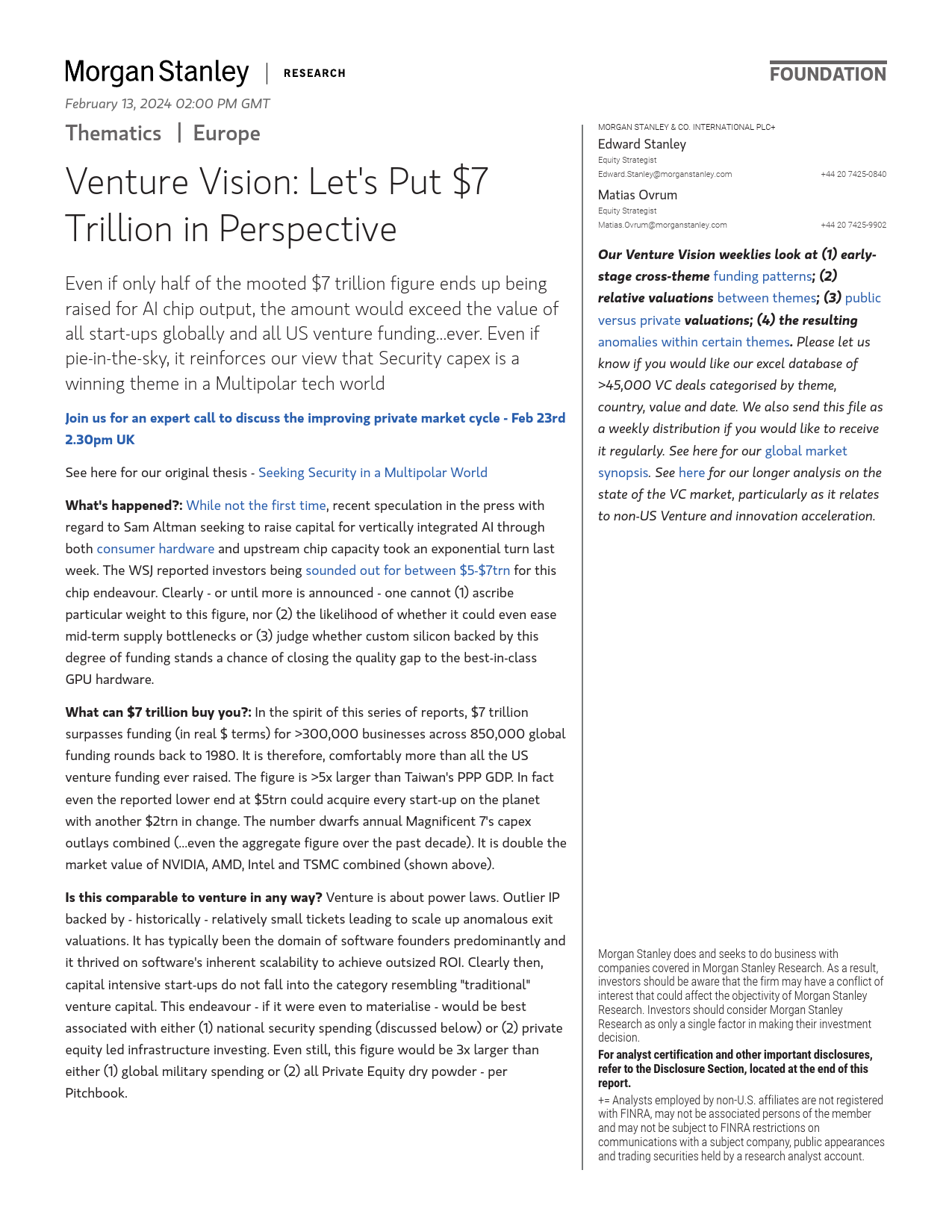 Morgan Stanley-Thematics Venture Vision Lets Put $7 Trillion in Perspect...-106509684_第1页