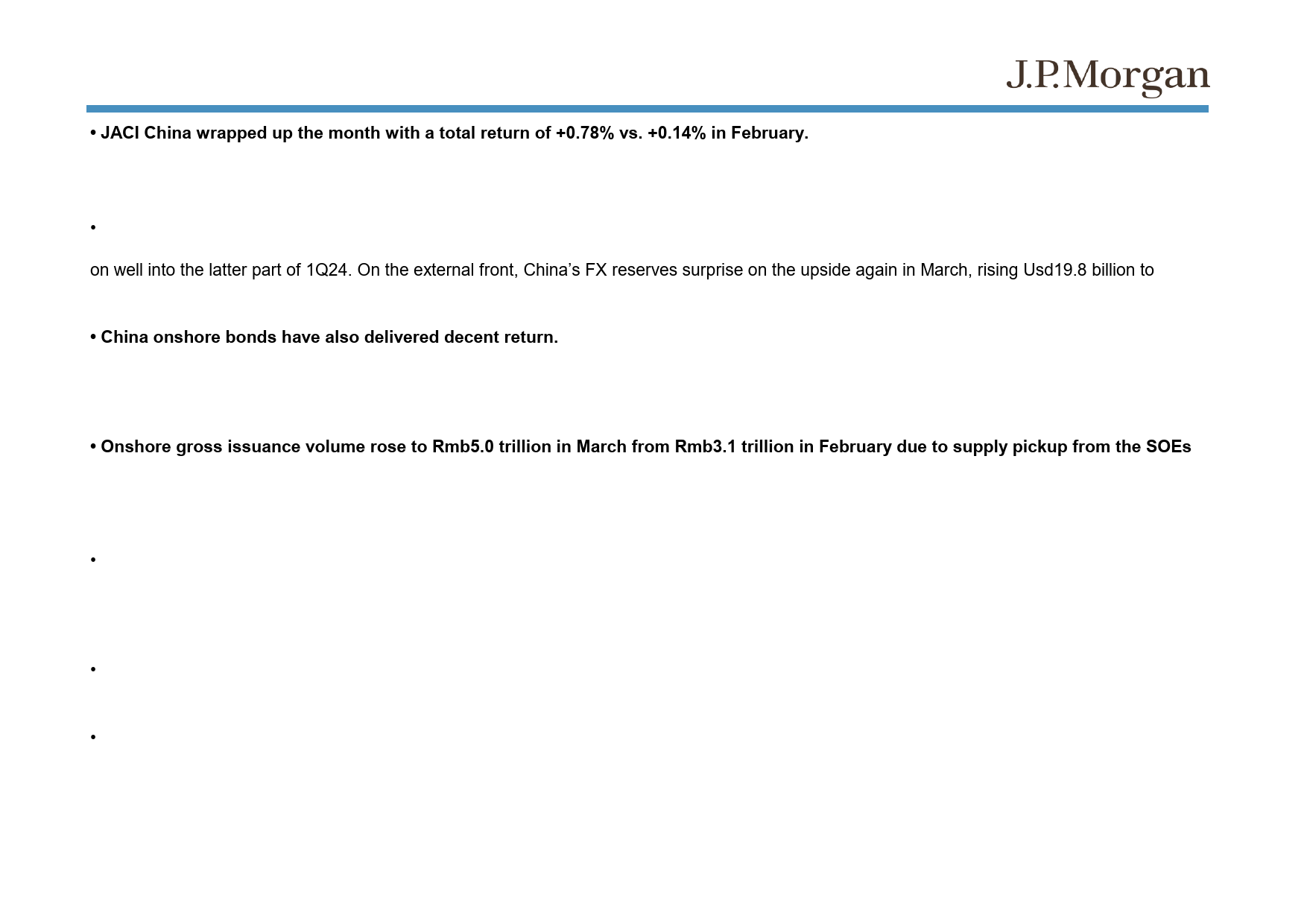 JPMorgan Econ  FI-China Bond Analytics For the month ended March 31, 2024-107490396_第3页