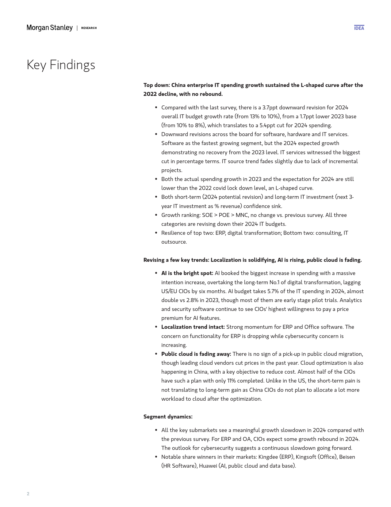 Morgan Stanley-Chinas 3D Journey  Greater China IT Services and Software...-108190957_第2页