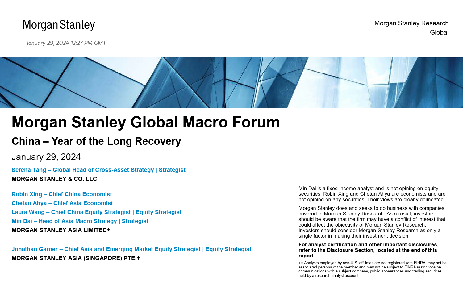 Morgan Stanley Fixed-Morgan Stanley Global Macro Forum China – Year of the Long ...-106205539_第1页