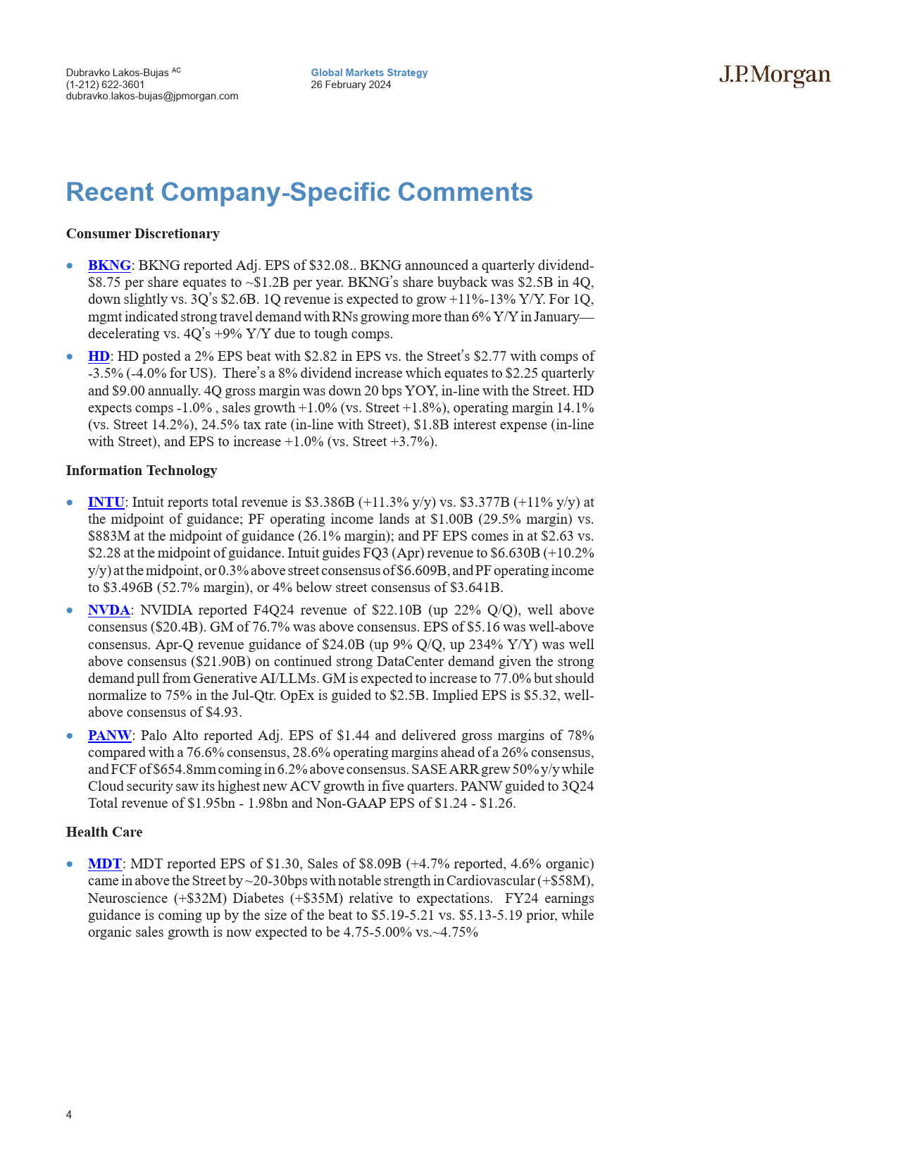 JPMorgan-US Equity Strategy 4Q23 Earnings Update-106706708_第3页