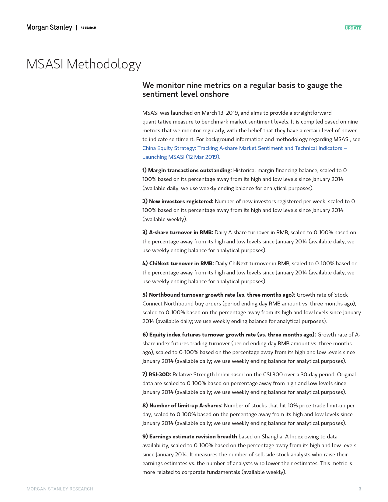 Morgan Stanley-China Equity Strategy A-Share Sentiment Stayed Flat Despite...-107156838_第3页