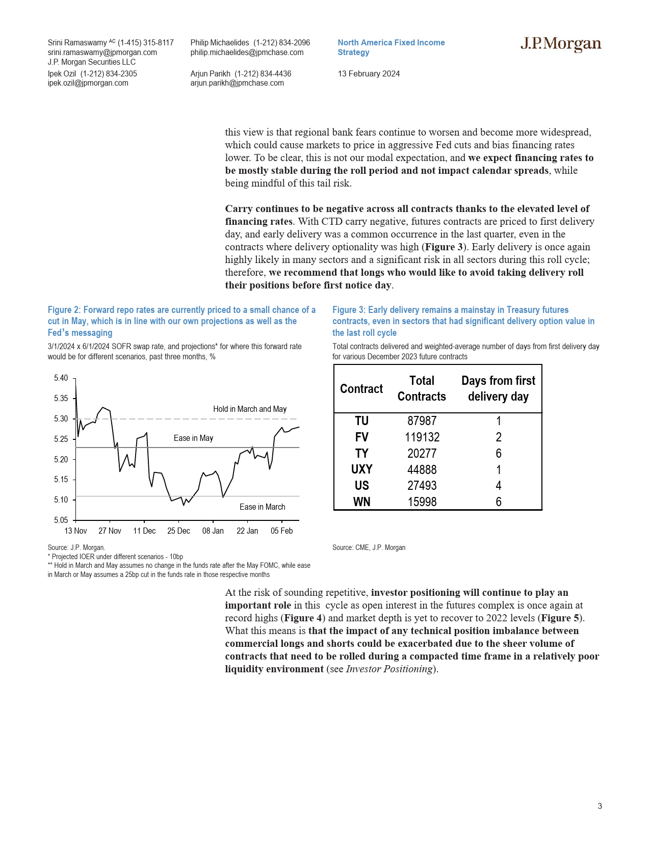 JPMorgan Econ  FI-US bond futures rollover outlook March 2024  June 2024-106513673_第3页