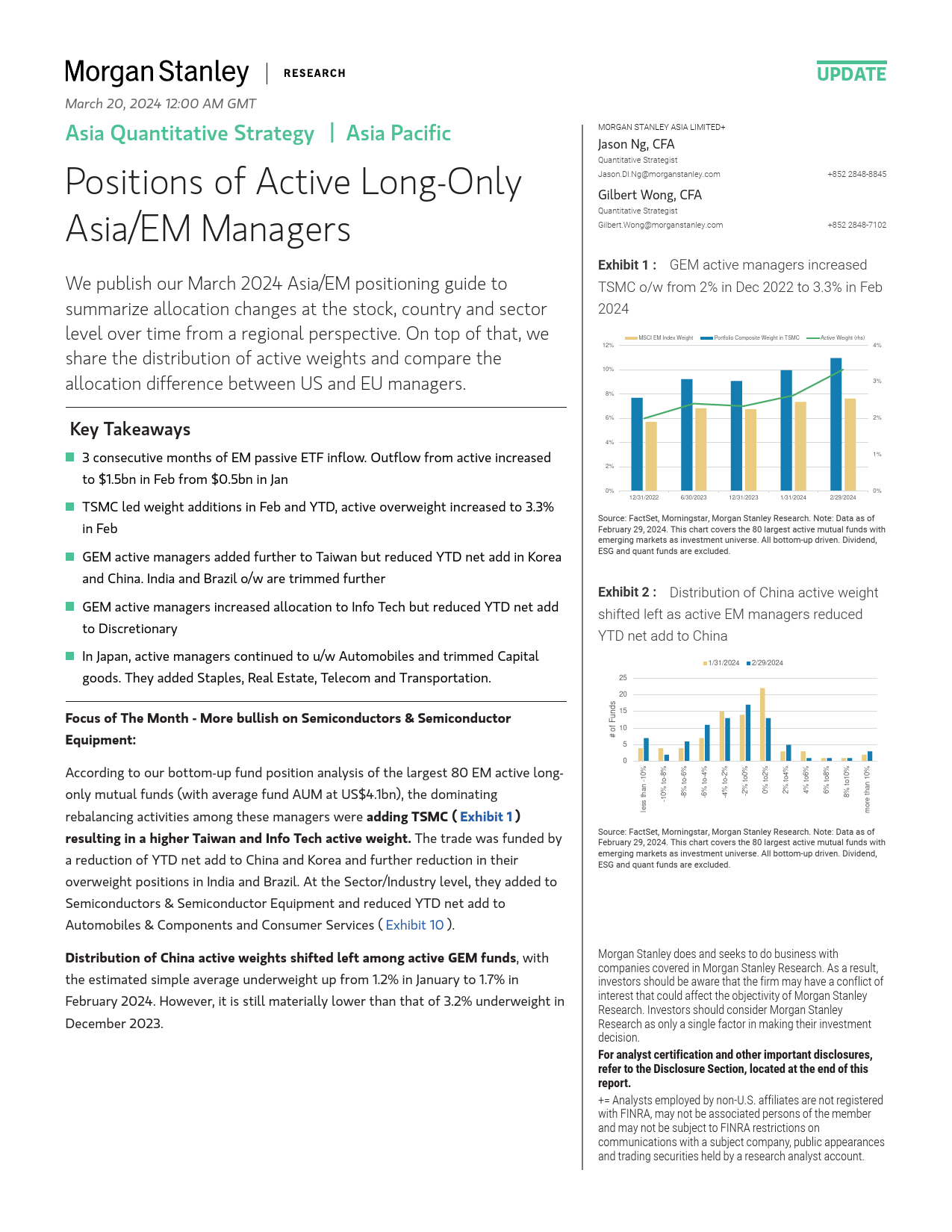 Morgan Stanley-Asia Quantitative Strategy Positions of Active Long-Only As...-107127121_第1页