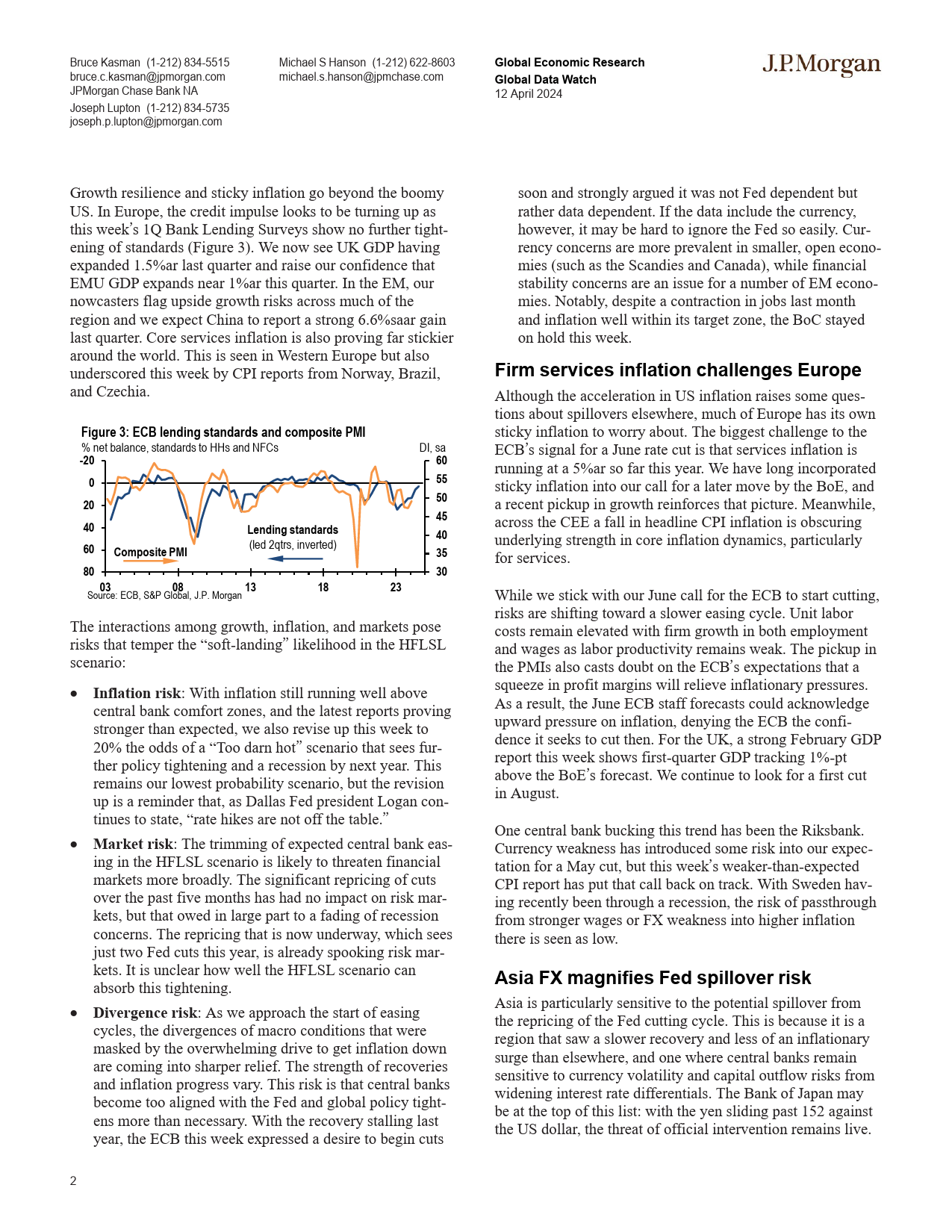 JPMorgan Econ  FI-Global Data Watch Touching from a distance, further all the ...-107557055_第2页