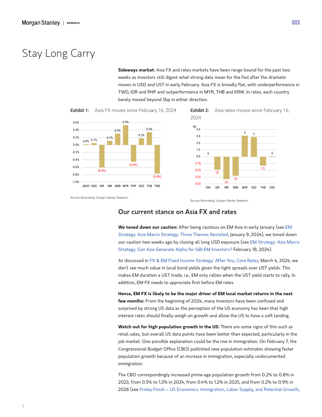 Morgan Stanley Fixed-EM Strategy Asia Macro Strategy Stay Long Carry-106848120_第2页