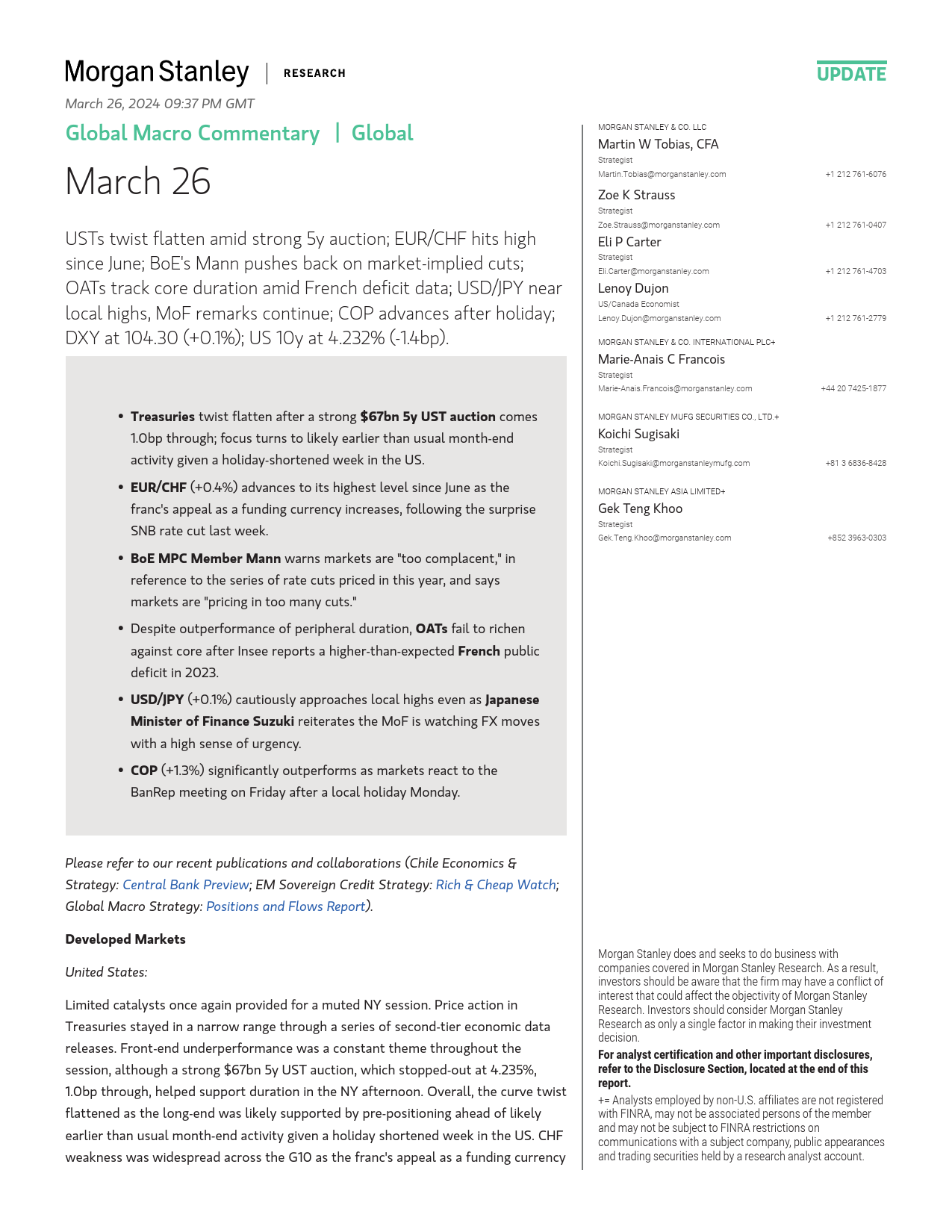 Morgan Stanley Fixed-Global Macro Commentary March 26-107237784_第1页