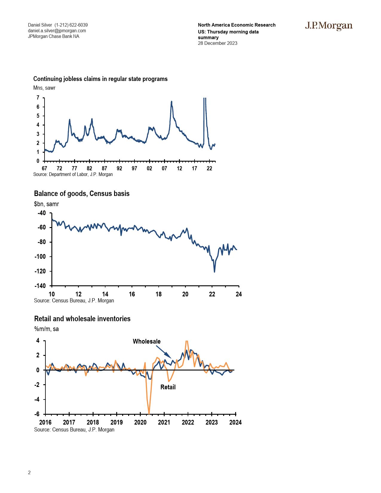 JPMorgan Econ  FI-US Thursday morning data summary-105611127_第2页