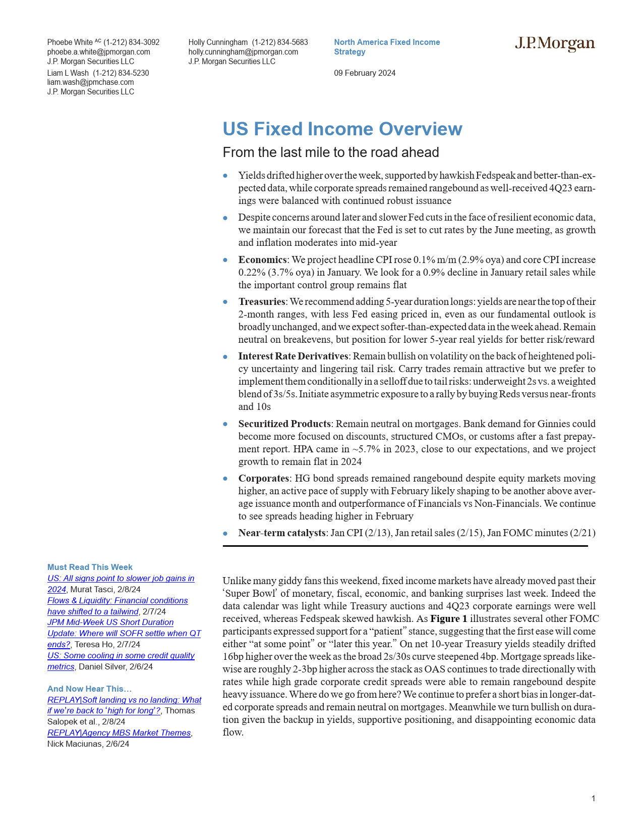 JPMorgan Econ  FI-US Fixed Income Overview From the last mile to the road ahea...-106450345 (1)_第1页