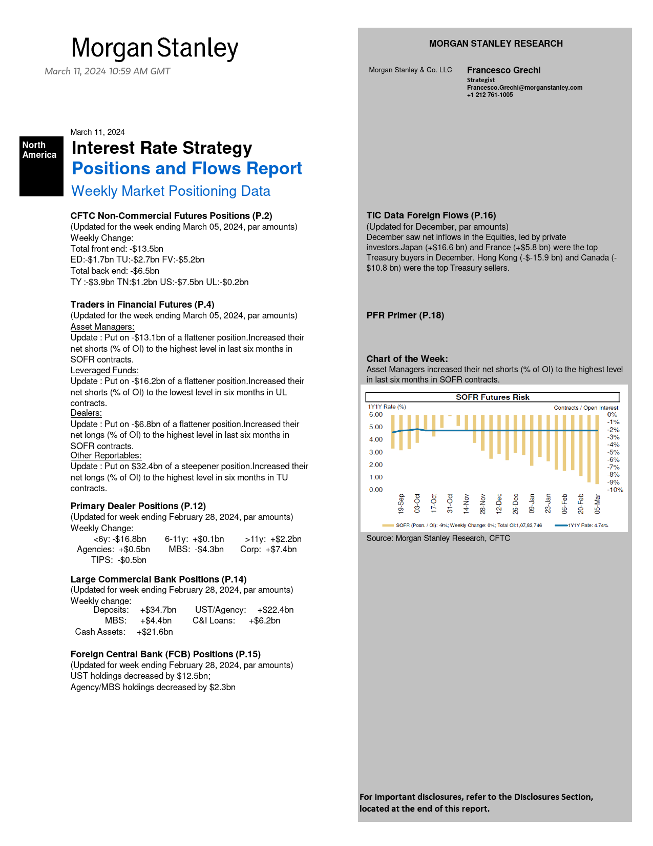 Morgan Stanley Fixed-Global Macro Strategy Positions and Flows Report-106975606_第1页