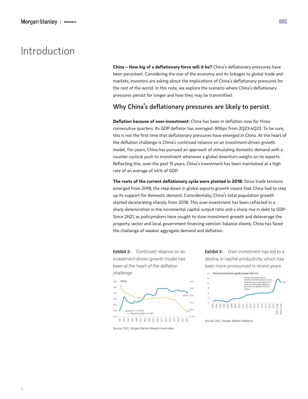 Morgan Stanley Fixed-Asia Economics The Viewpoint How Big of a Deflationary For...-106209047_第2页