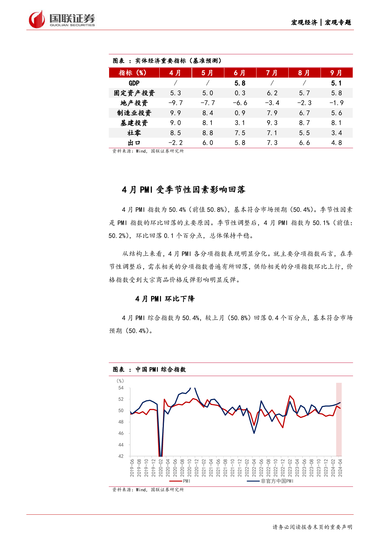 对4月PMI和高频数据的思考及未来经济展望：PMI数据显示中国经济继续平稳复苏-240505-国联证券-20页_第3页