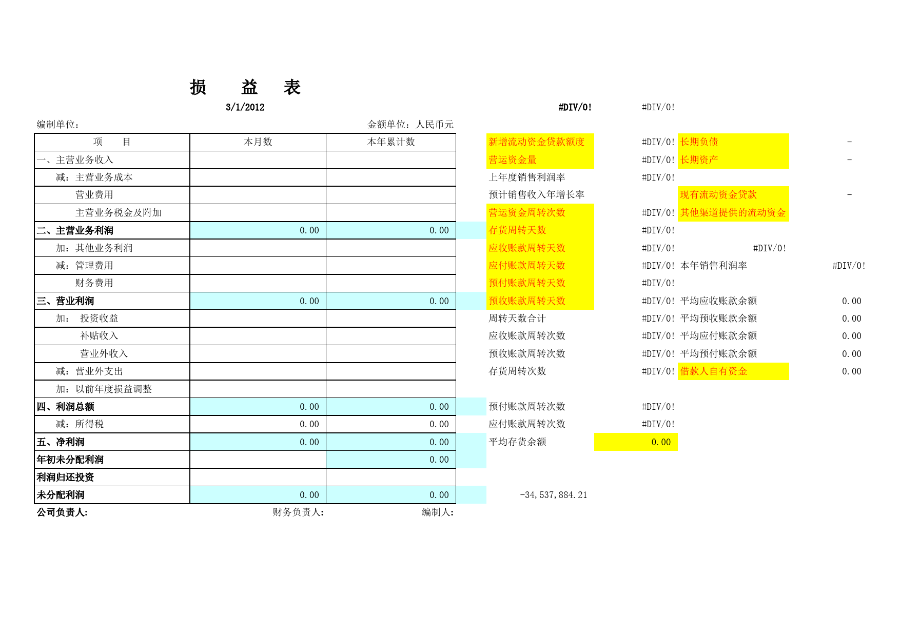 审计用标准财务报表(模板)-现金流量表 资产资产负债表 利润表-带公式_第2页