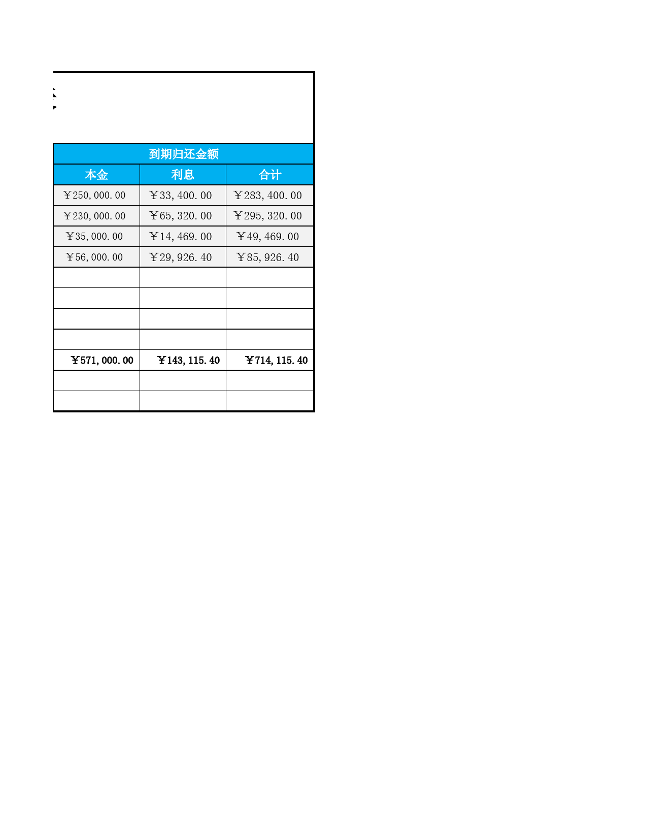 长期借款明细表_第2页