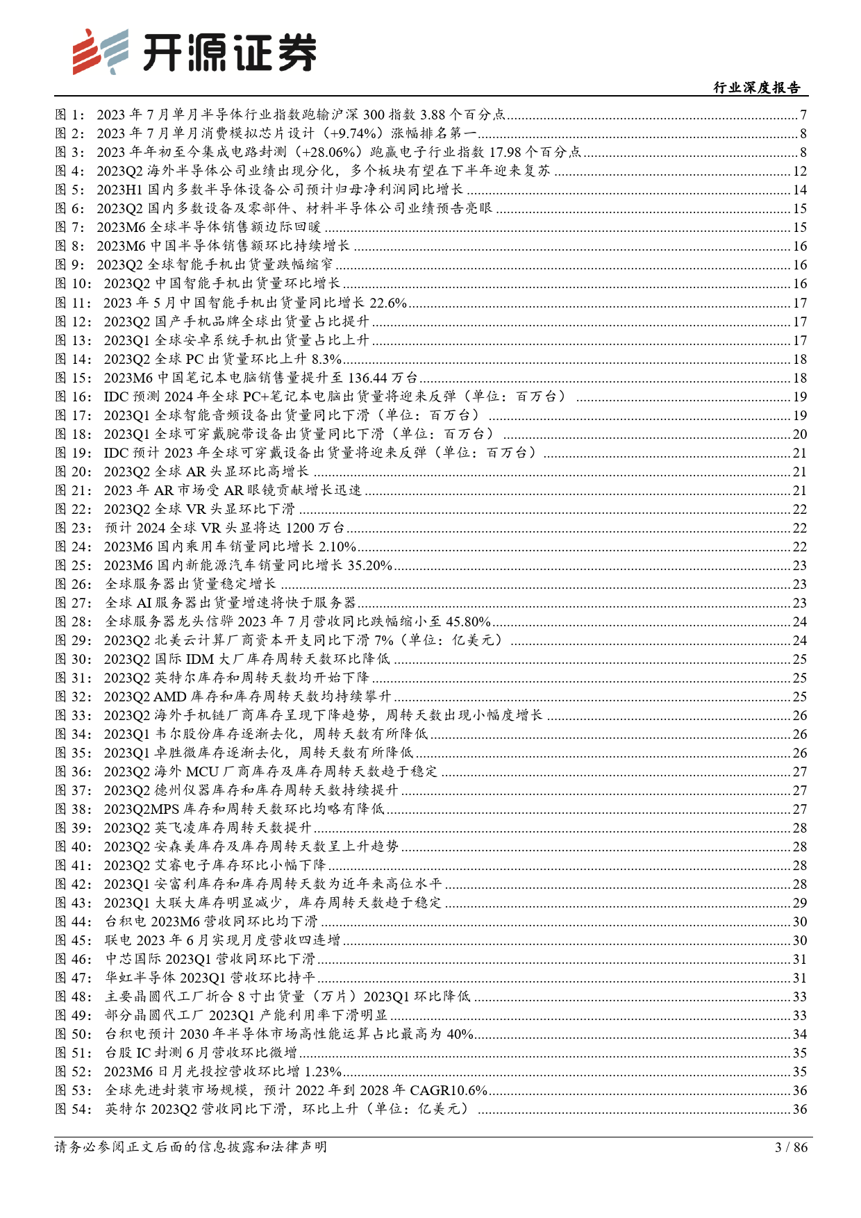 电子行业深度报告：库存或迎拐点，2023H2终端需求有望复苏-230812-开源证券-86页_第3页