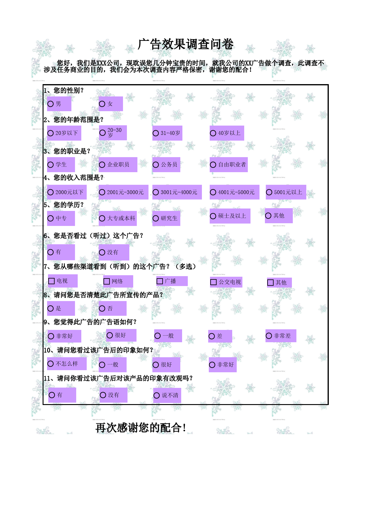 广告效果调查结果与分析_第1页