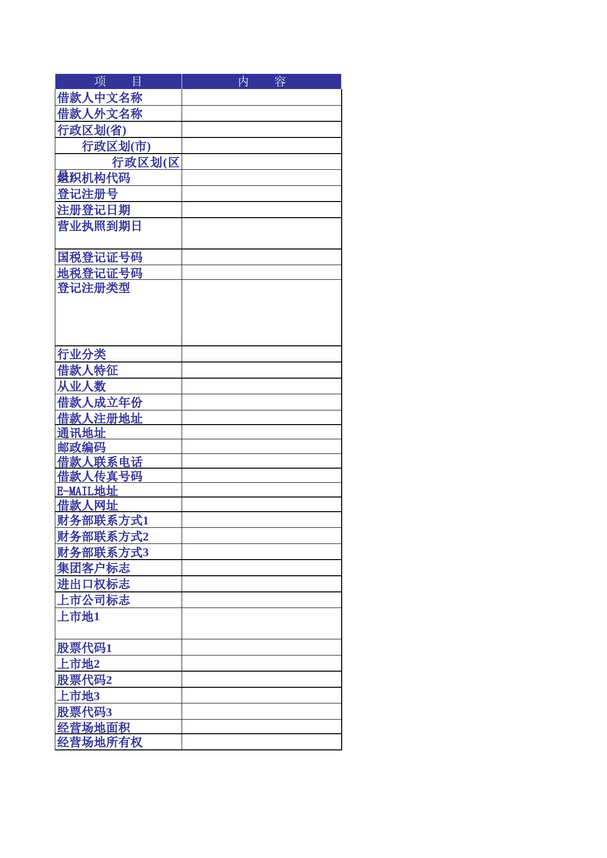 借款人基本信息模板_第1页