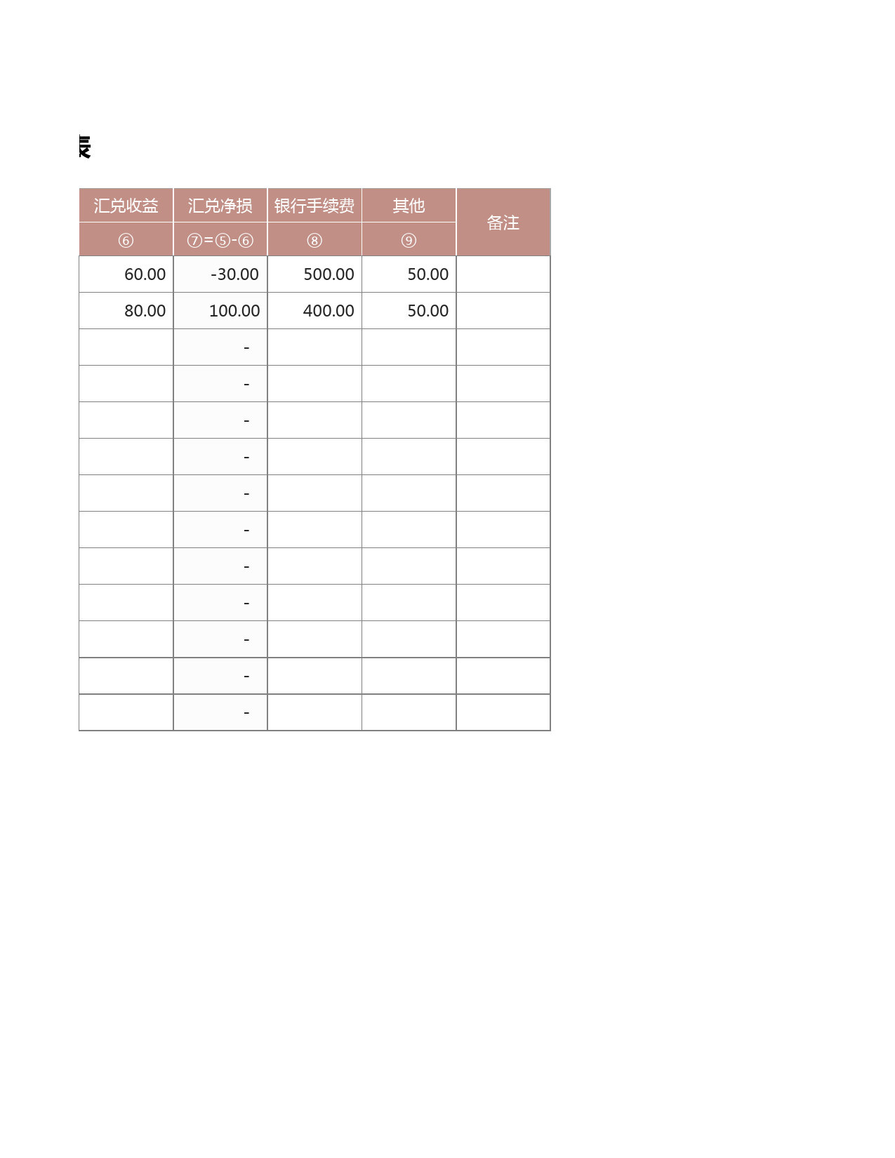 财务费用明细表_第2页