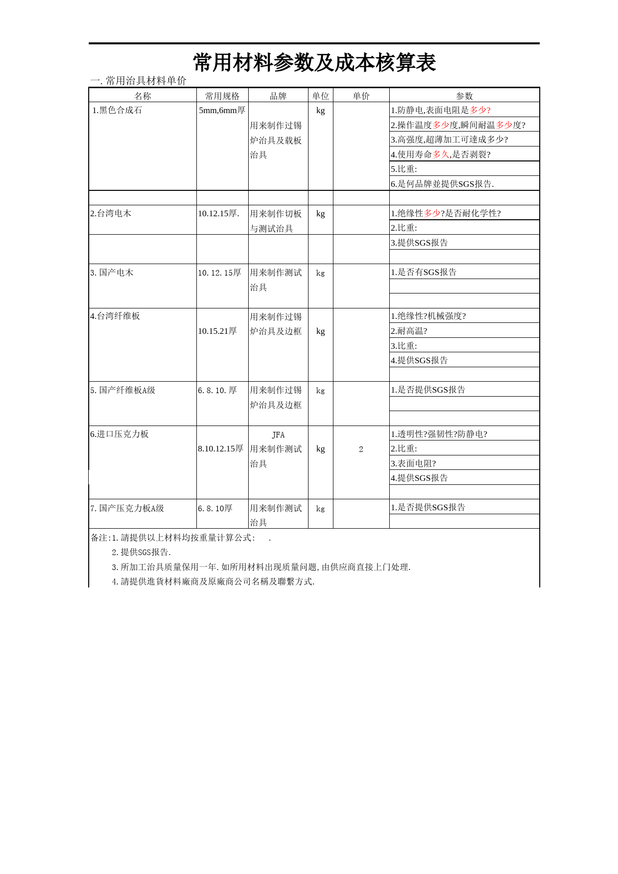 创新成本核算表_第1页