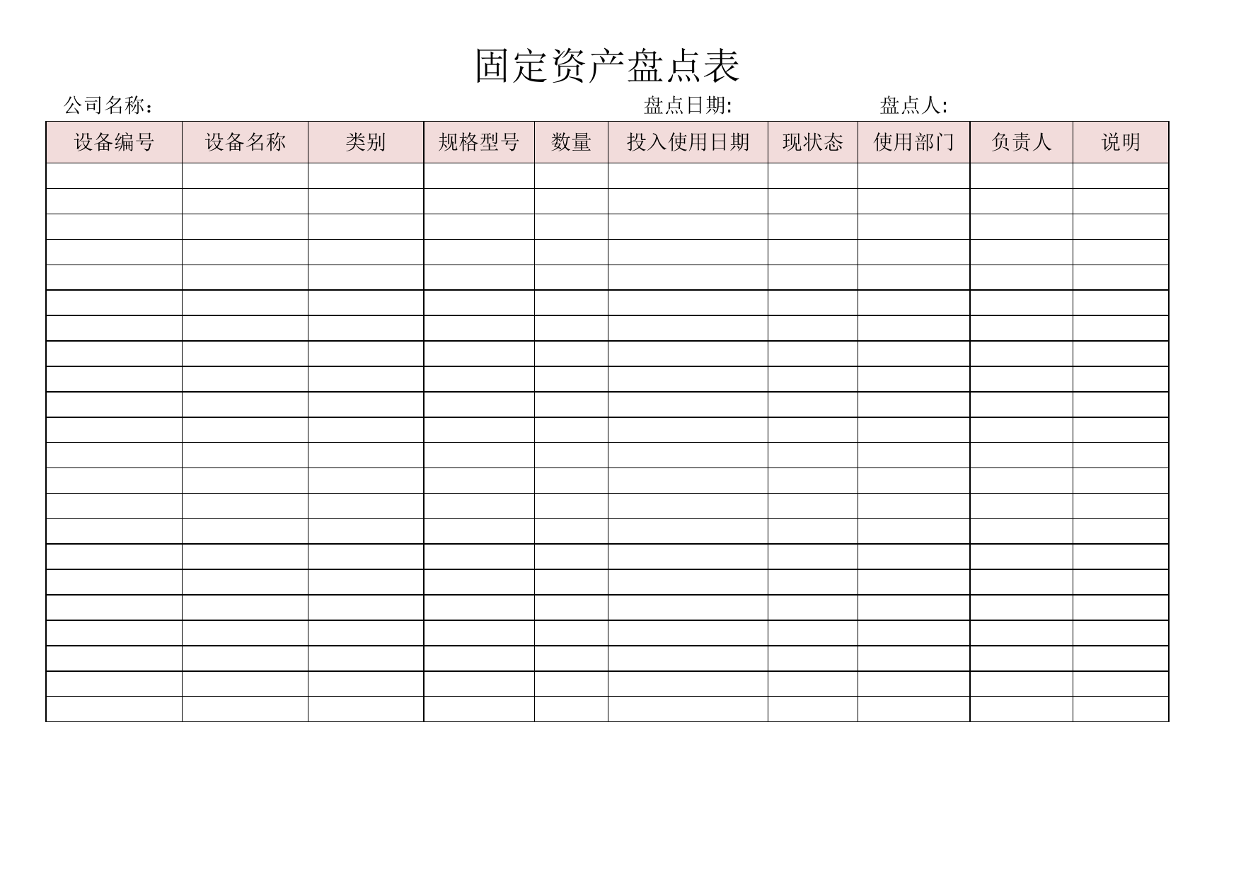 固定资产盘点表13_第1页