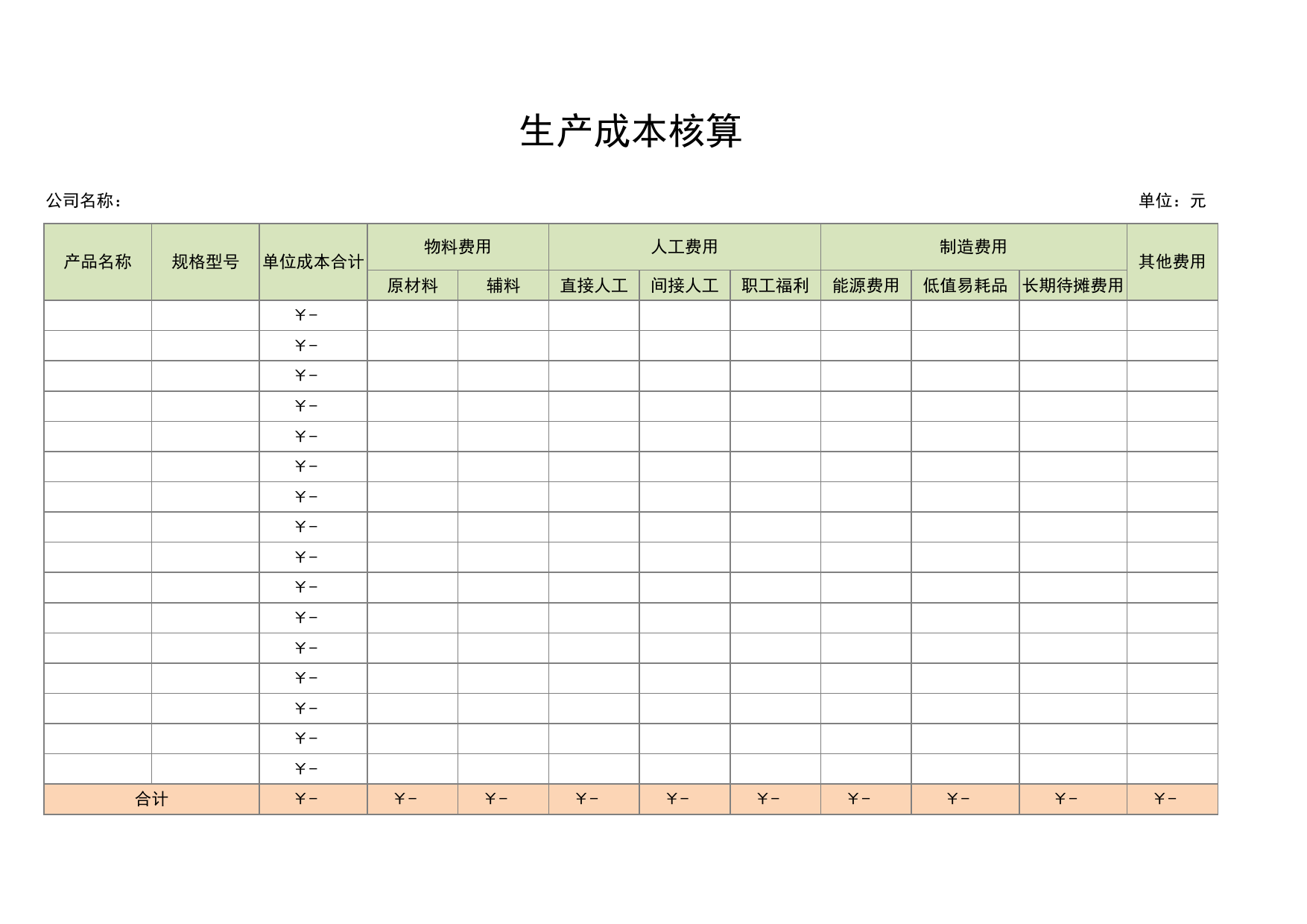 生产成本核算_第1页