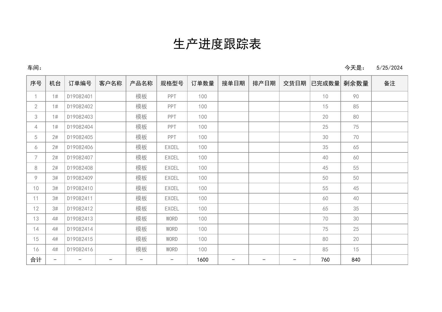 生产进度跟踪表_第1页