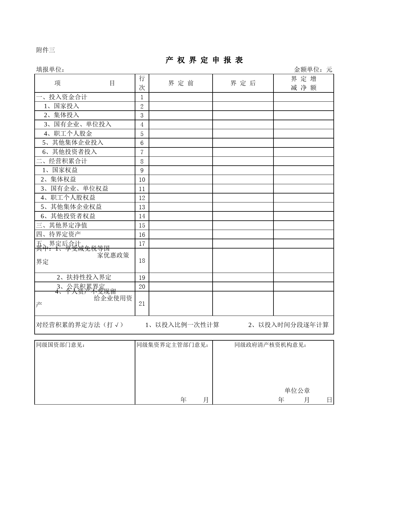 产权界定申报表_第1页